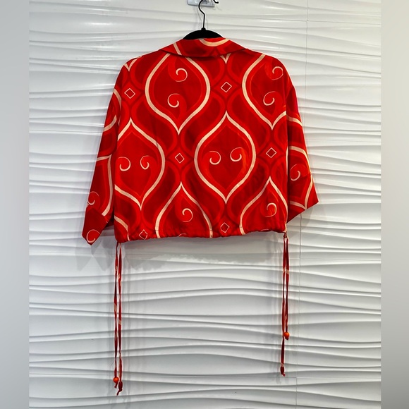 NWT Retro Summer Spring Zara Print Top - Picture 13 of 14